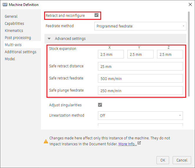 Fusion seems to be going the long-way-around when calculating the tool ...