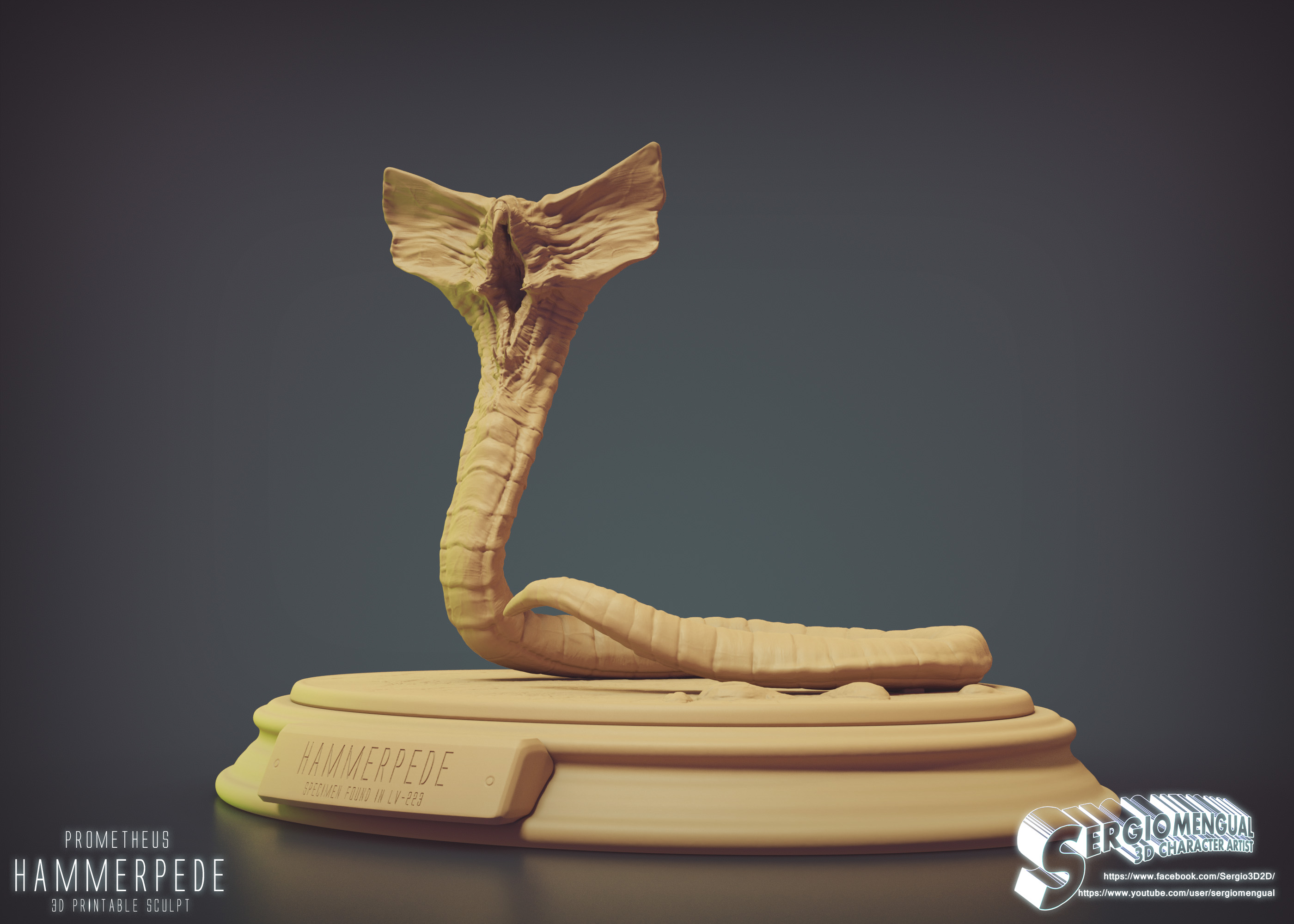 Prometheus Hammerpede Mudbox 2023 3D Printable Sculpt Autodesk Community