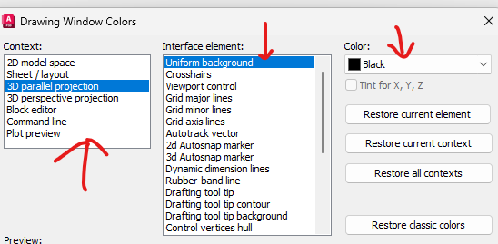 Can't change my bachground colour to black - Autodesk Community