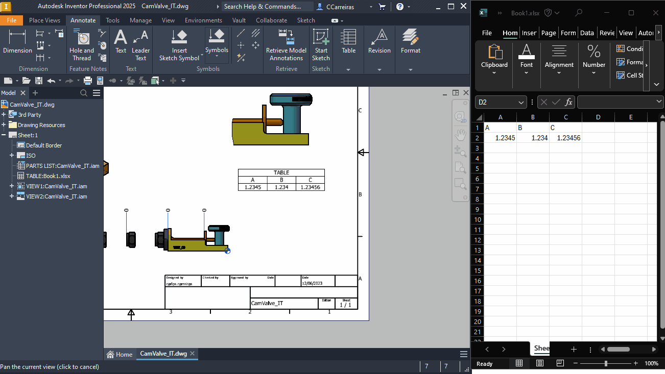 Solved: Table in drawing - Autodesk Community