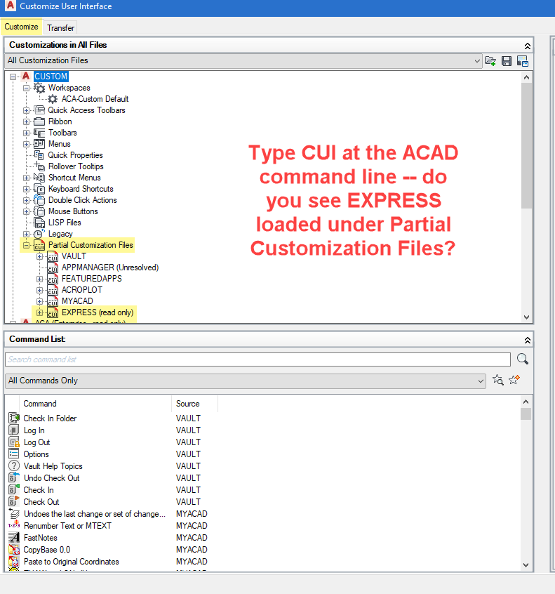 How to get AutoCAD full version Express Tools to work under AutoCAD LT ...
