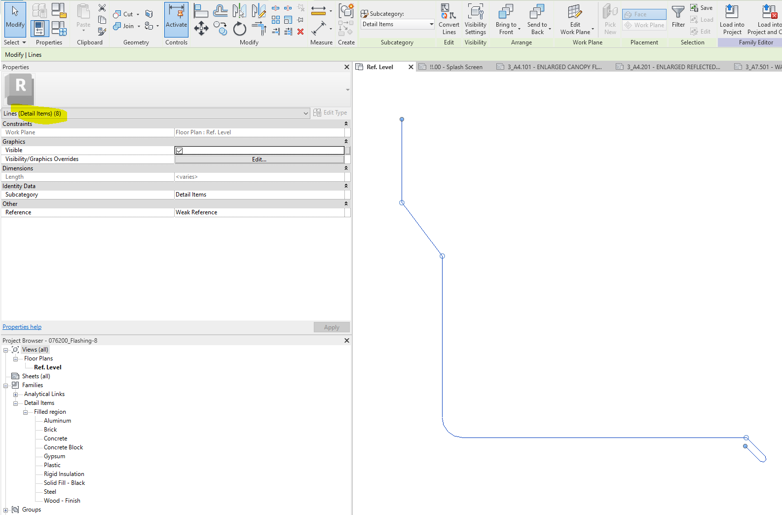 Solved: Edit line in detail item family - Autodesk Community