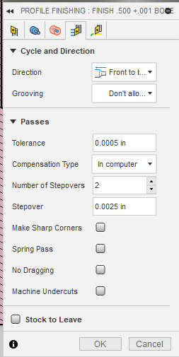 Lathe CAM - Boring cycle adds a taper for no reason? - Autodesk Community