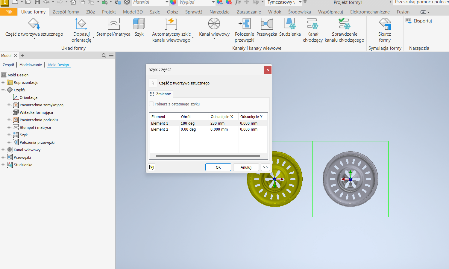 Solved: How to center multiple cores and cavities in inventor mold ...