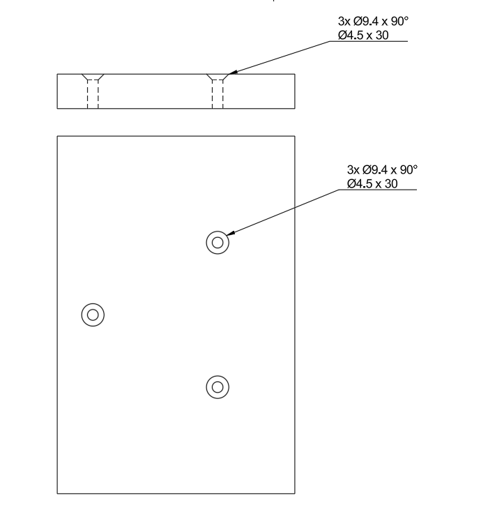 Solved countersunk hole notation not appearing Autodesk Community