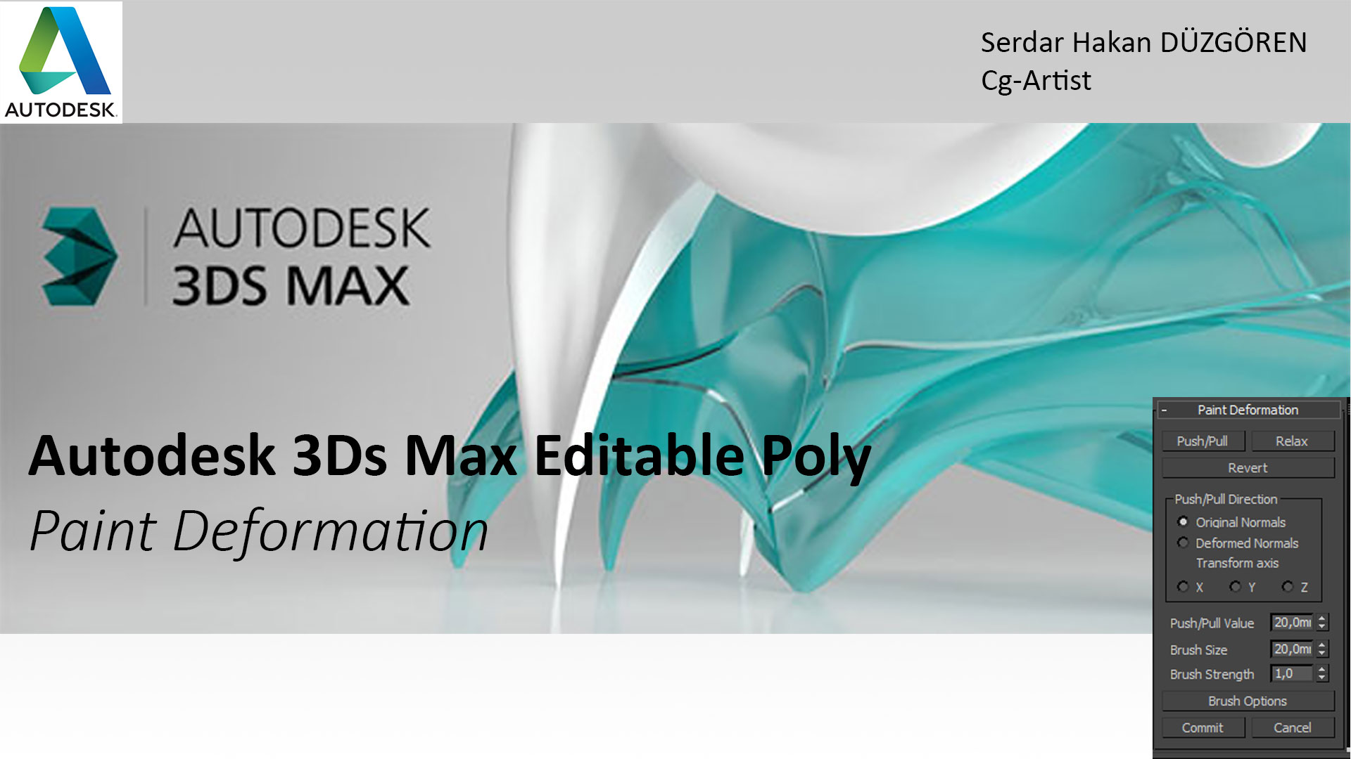 Autodesk 3Ds Max Editable Poly => Paint Deformation Autodesk Community