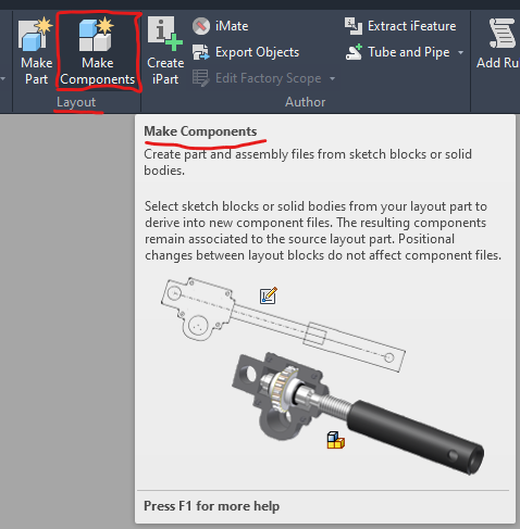 Solved: Create Components from solid bodies and place them in a new ...