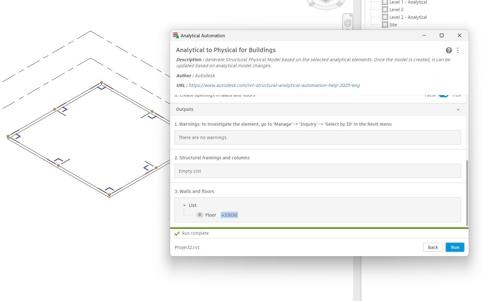 How do I do floors from analytical model to physical model? - Autodesk ...