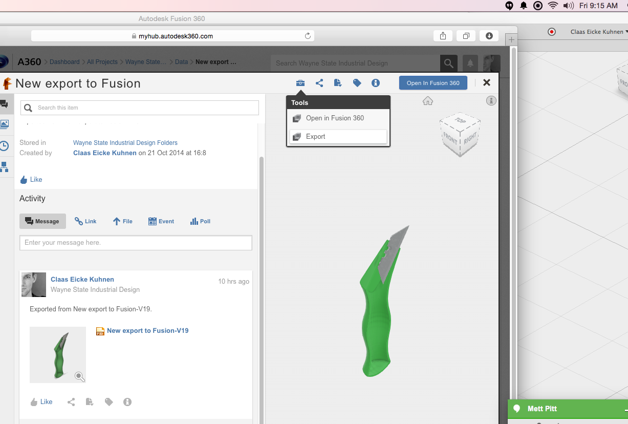 of A360 online export tool - Autodesk Community - Fusion
