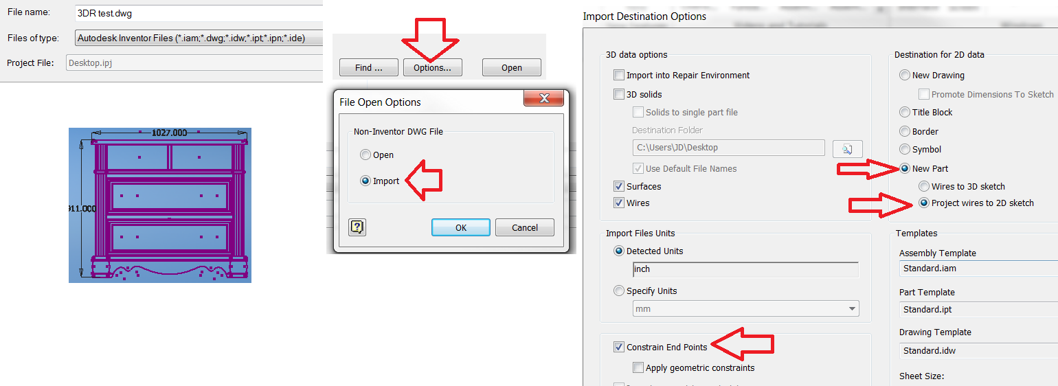 Solved Cannot Import Dwg Into Inventor Autodesk Community Inventor