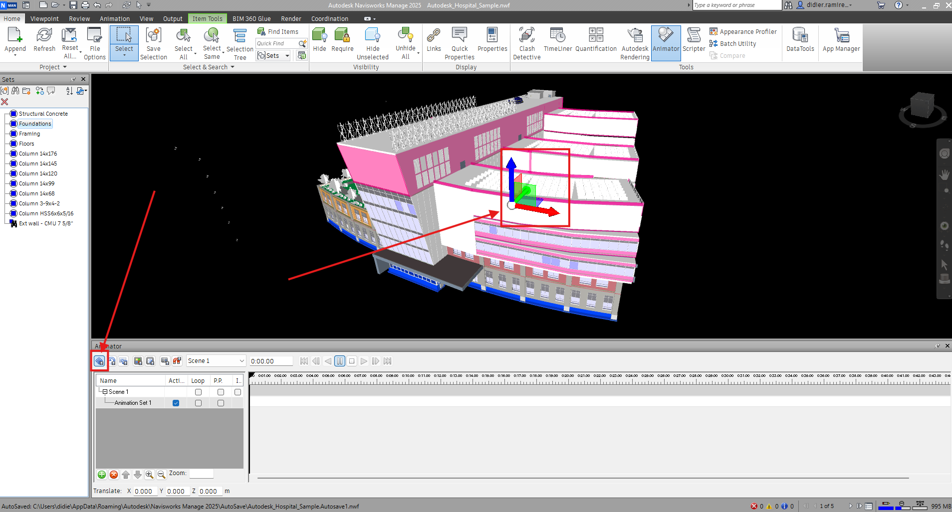 Saving keyframe of animation set Manage 2025 - Autodesk Community