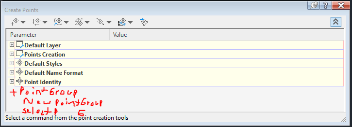 Point Creation Tools - Point Groups - Autodesk Community