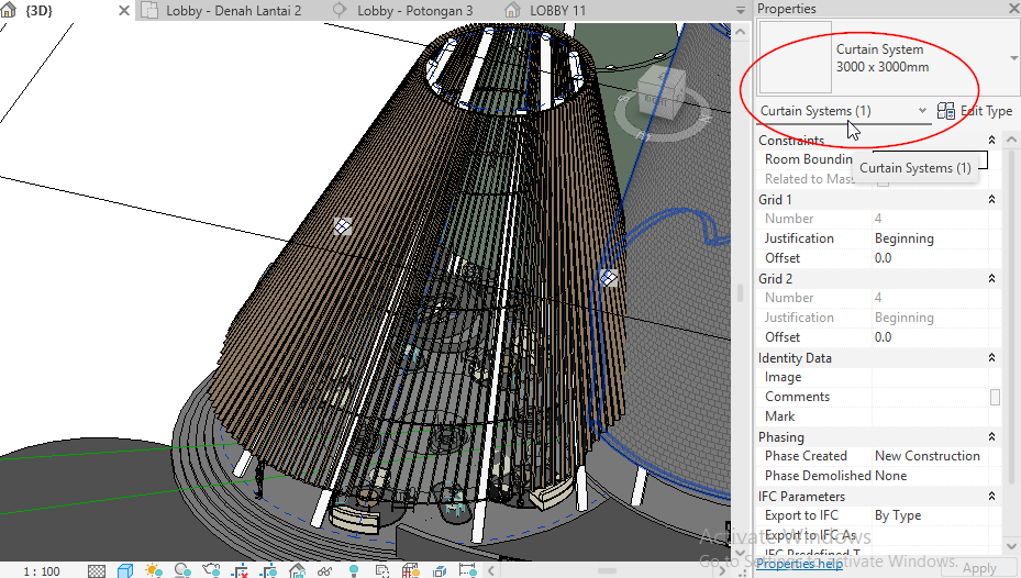 How to create structural column from mullion at the same coordinate ...