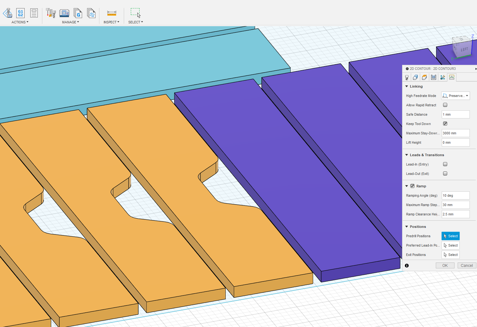 Just keep the tool down during 2d Contour for chipboard nesting ...