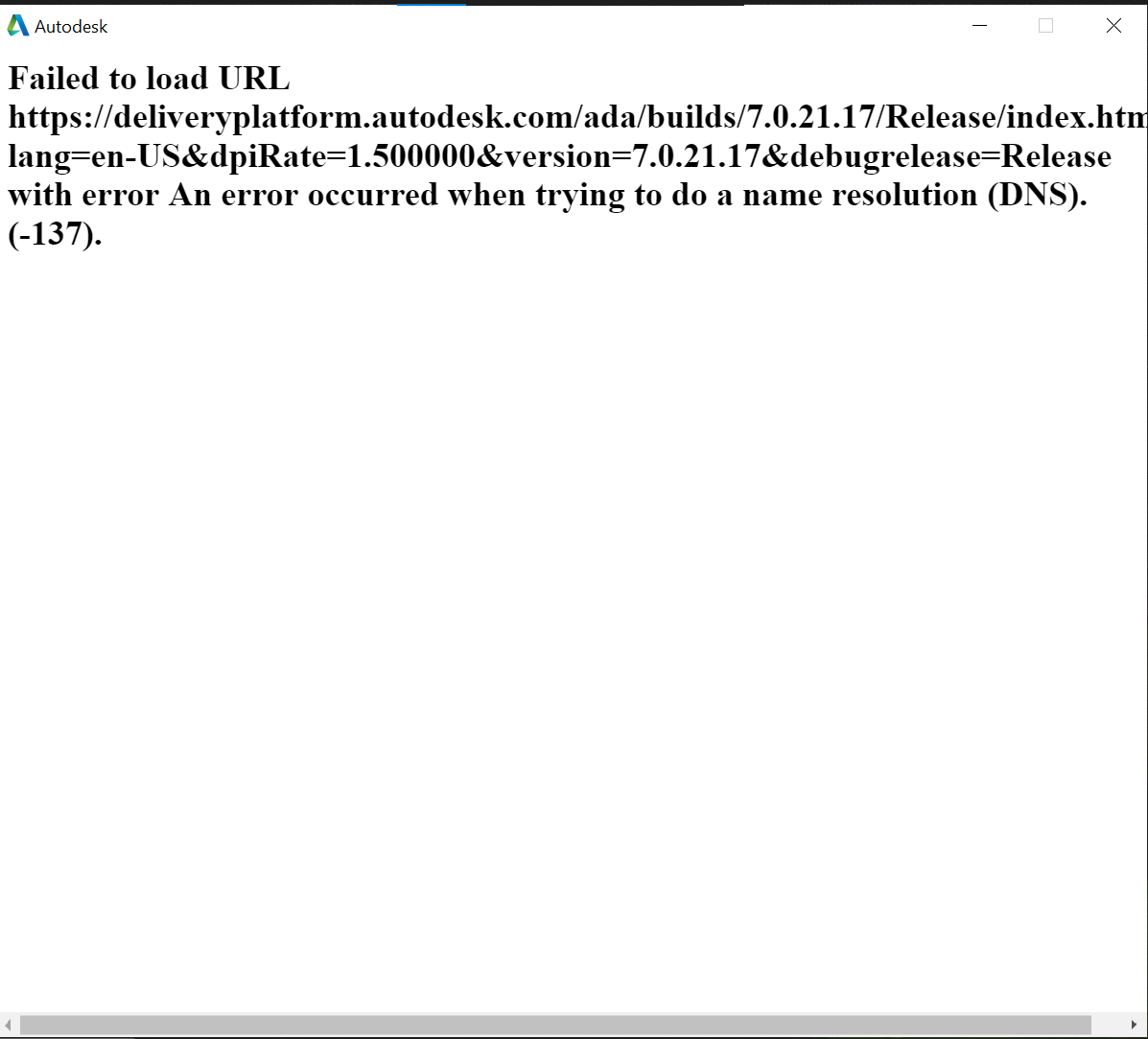 Error when running Autodesk - Autodesk Community