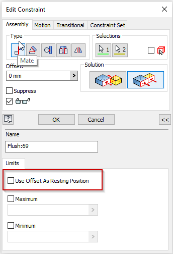 one of the driven constraints resets - Autodesk Community