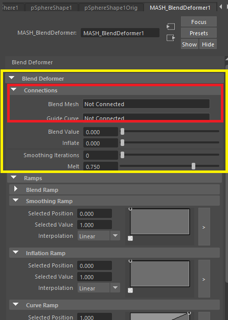 maya mash blend deformer - Autodesk Community