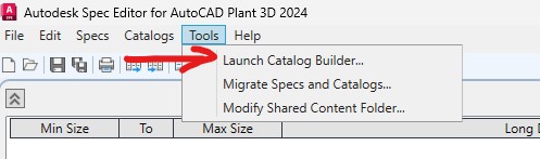 Create Catalog Spec Autocad Plant 3d by Excel - Autodesk Community
