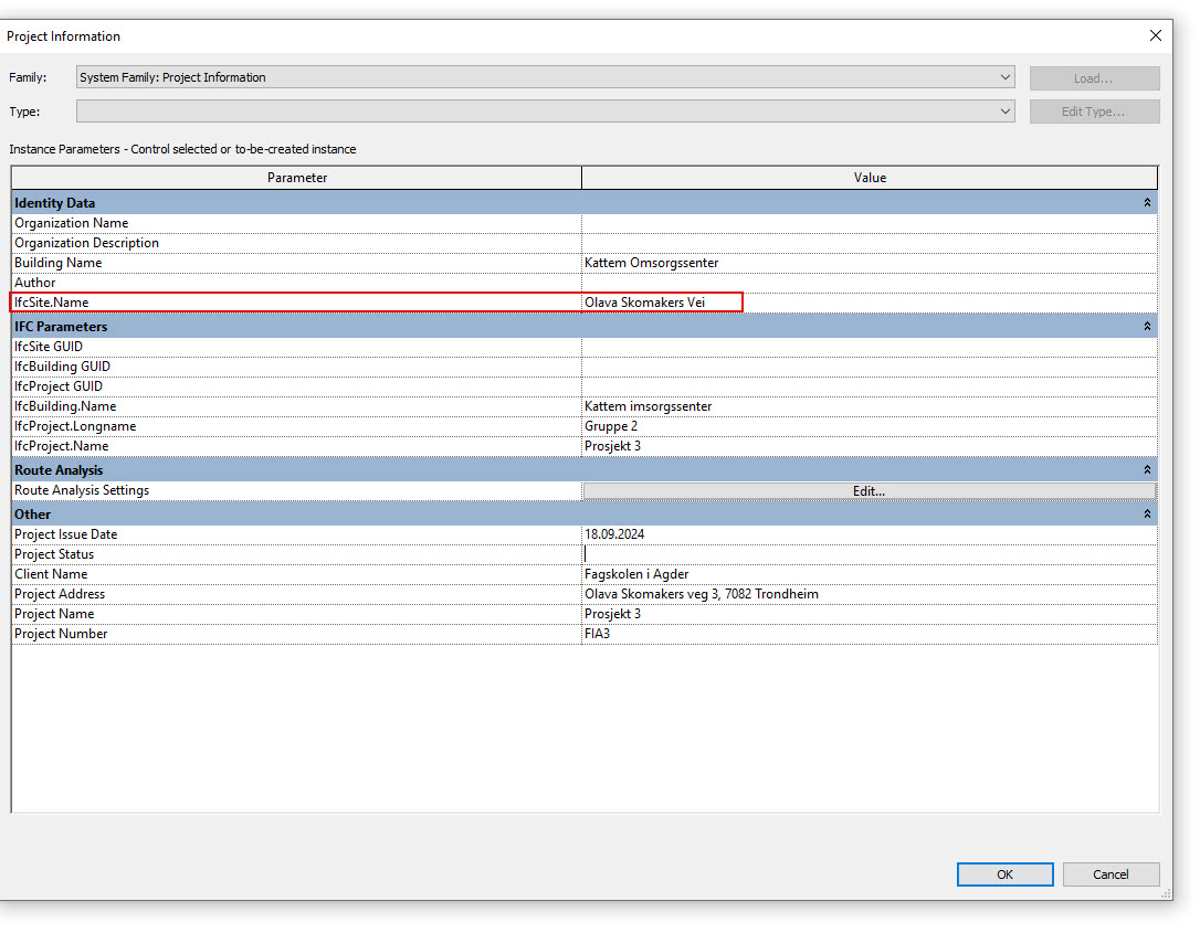 SiteName comes as Default when i Export IFC from Revit - Autodesk Community