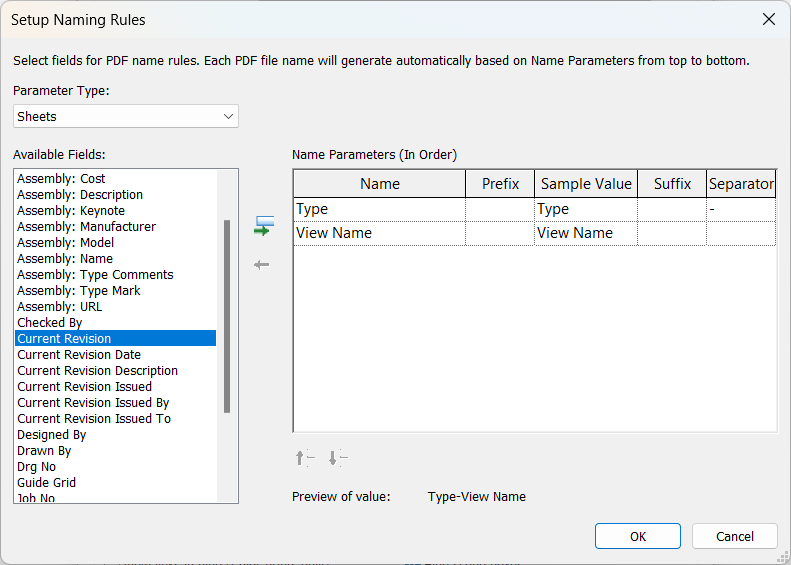 Solved: Exporting to PDF with current revision(s) shows 