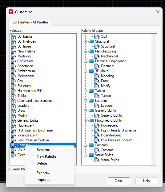Tool palettes - omitting - Autodesk Community