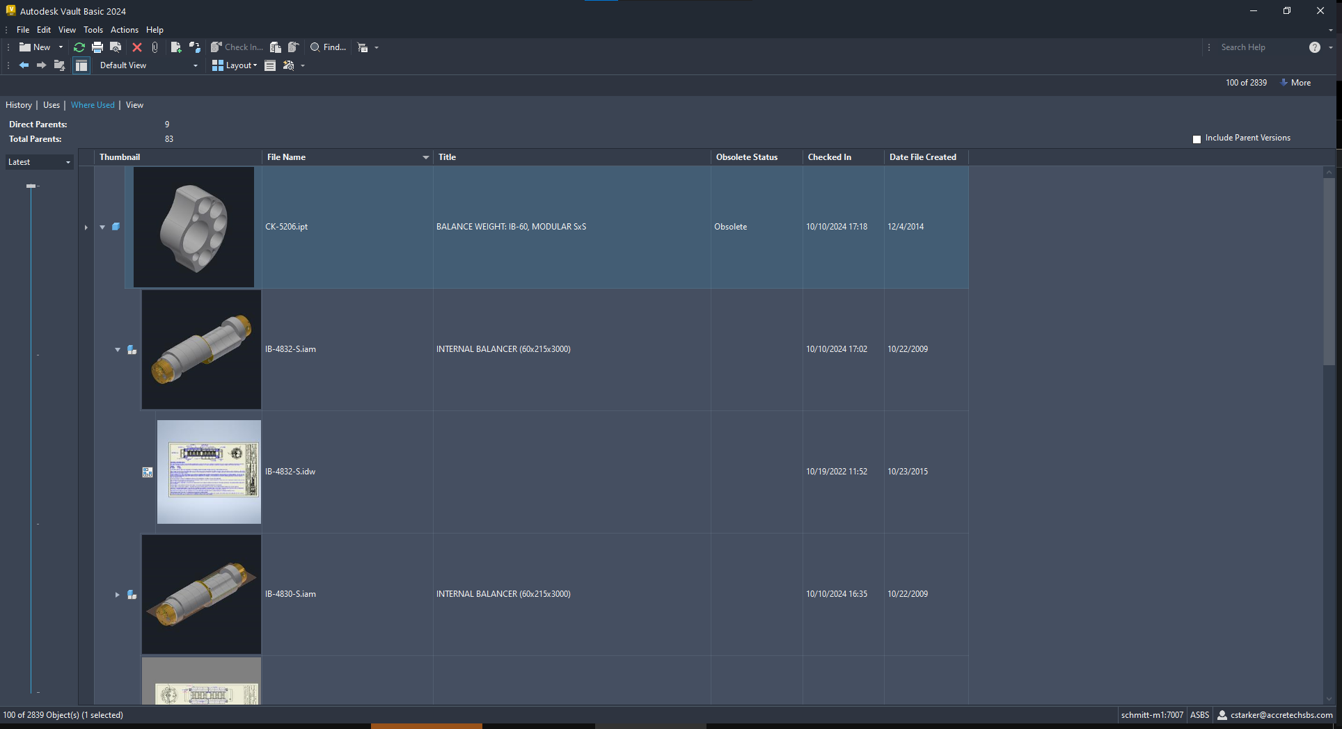 Setting Default Expansion In Where Used - Autodesk Community