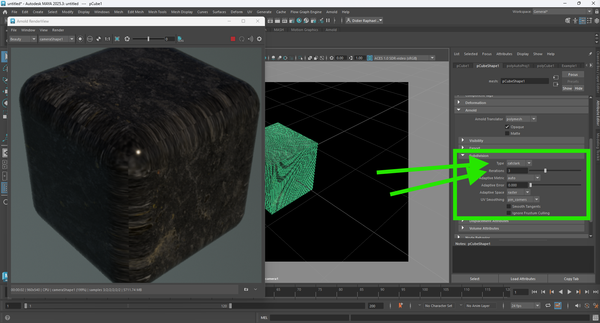Re: Bordes borrosos cuando coloco un displacement map - Autodesk Community