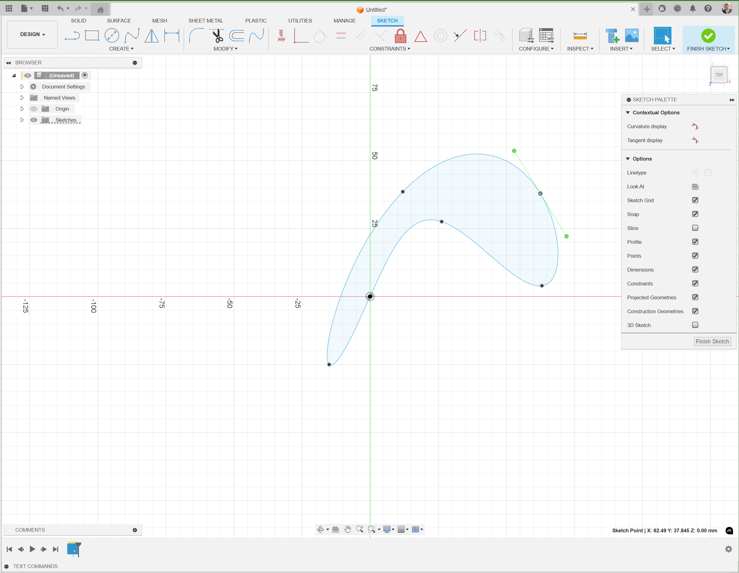 Create sketch (spline) from body - Autodesk Community