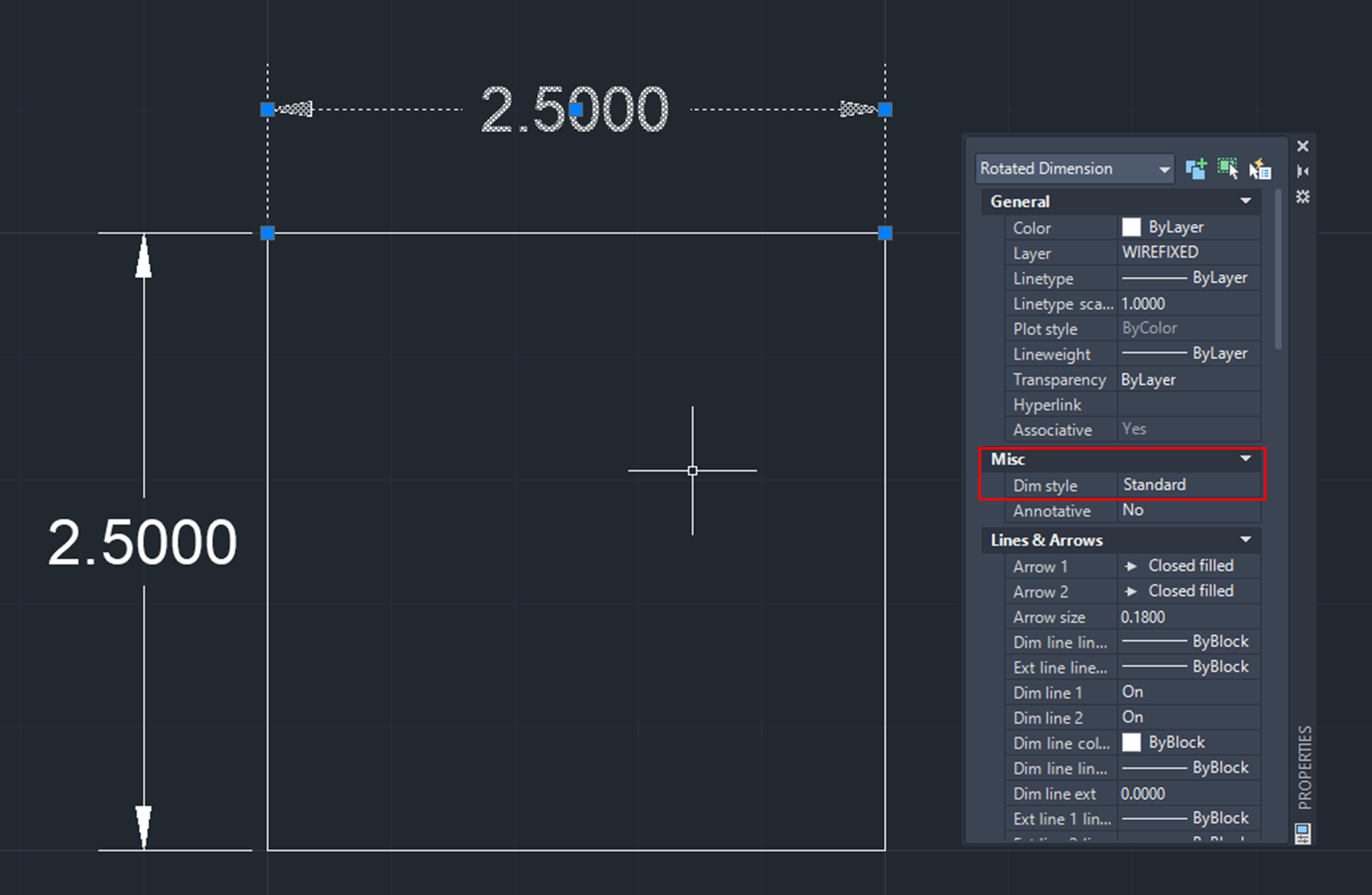 Dimension Nodes matching PTYPE setting - Autodesk Community