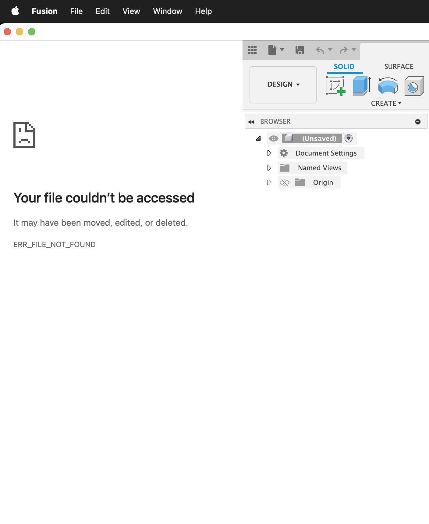 When will ERR_FILE_NOT_FOUND be fixed? - Autodesk Community