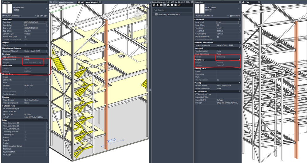 framing and columns weight parameter in rvt 2025 - Autodesk Community