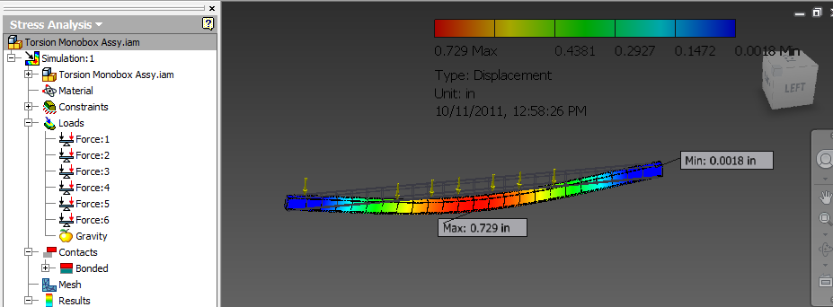 Inventor Simulation missing applied loads - Autodesk Community