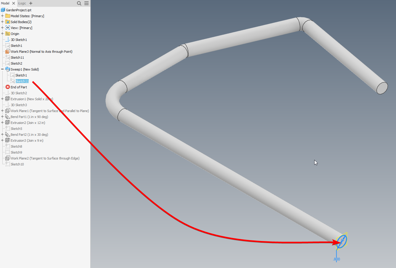 Solved: Bending a part at an angle - Autodesk Community