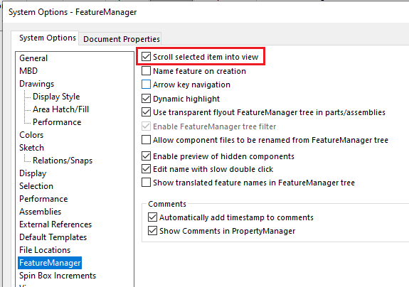 SW 'SCROLL SELECTED ITEM INTO VIEW' OPTION.png SW 'SCROLL SELECTED ITEM INTO VIEW' OPTION.png