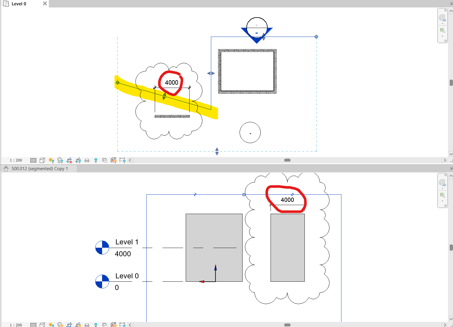Rotate split elevation segment - Autodesk Community
