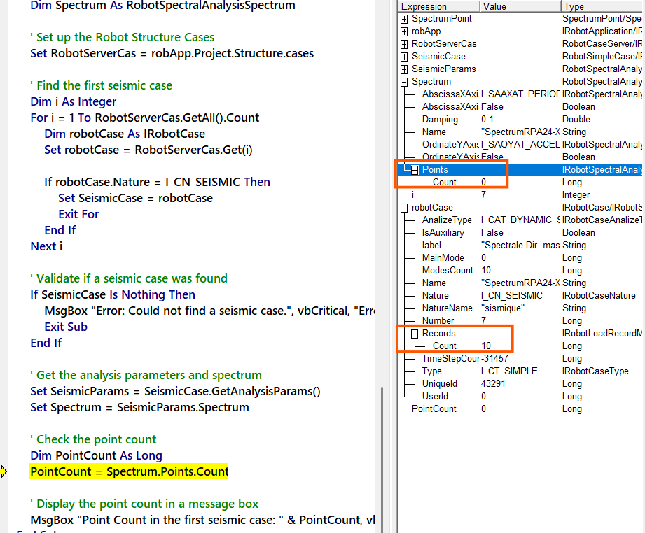Solved: API Accessing Spectrum Points Keeps Showing 0 - Autodesk Community