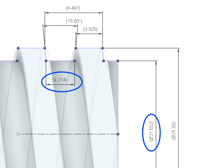 Solved: Custom square/trapezoidal thread. - Autodesk Community