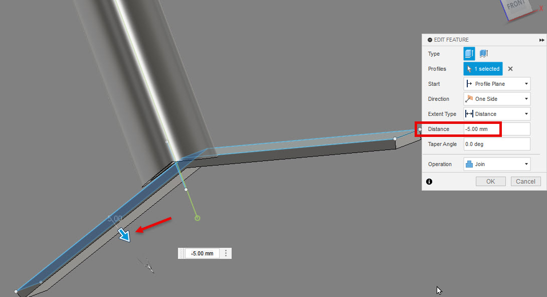 Solved: Extrude resolving the wrong direction - Autodesk Community