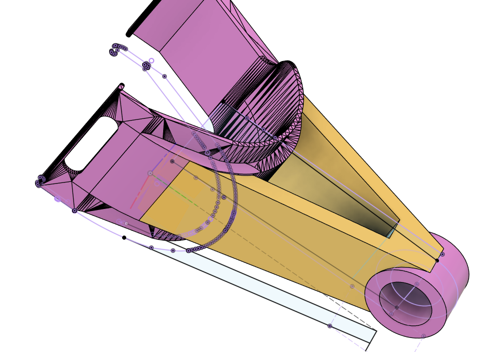 Solved: Connect 2 objects with complex angle - Autodesk Community