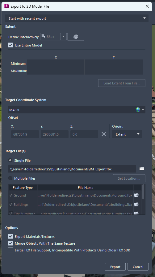 Exporting a 3D model from Infraworks (fbx) to Symlab or Navisworks to ...