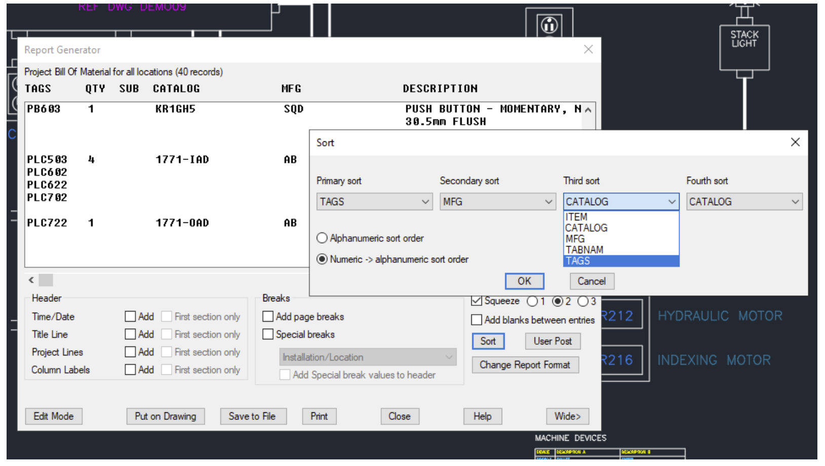 Sorting by TAGS in the report BOM - Autodesk Community