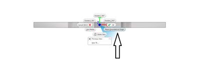 Step 14(a): Placing a component &  grounding to origin
