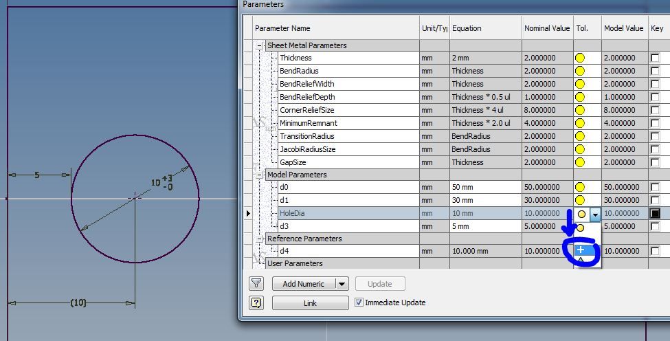 Evaluate upper/lower tolerances