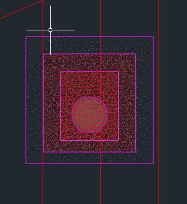 shape hatch from DREF corridor in section view is not showing correct ...