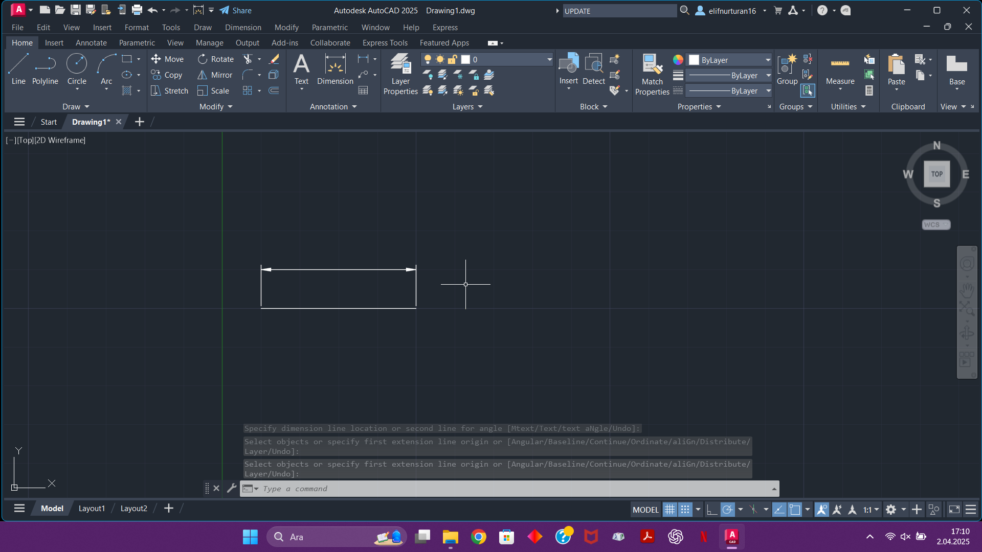 Solved: When using dimension, the line length is not showing ...