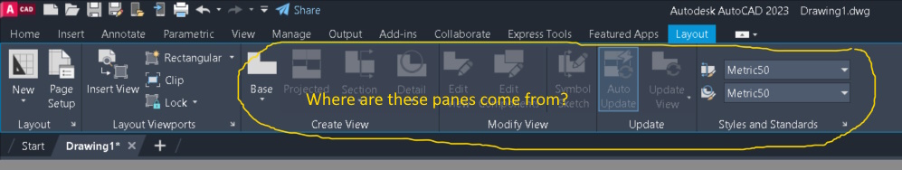 Excessive panels on Layout ribbon - Autodesk Community