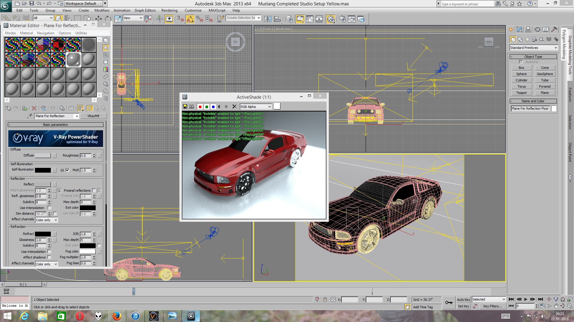 Unwanted reflection on plane appearing - Autodesk Community - 3ds Max