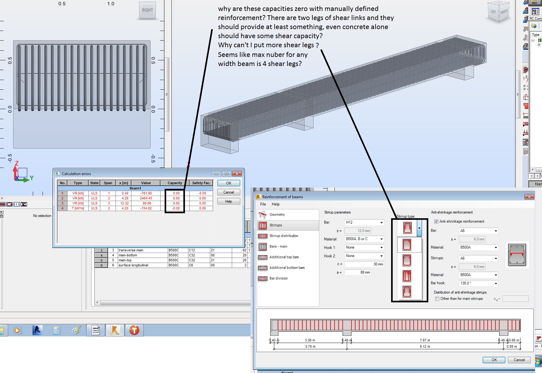 Manual and automatic beam reinforcement - Autodesk Community - Robot  Structural Analysis Products