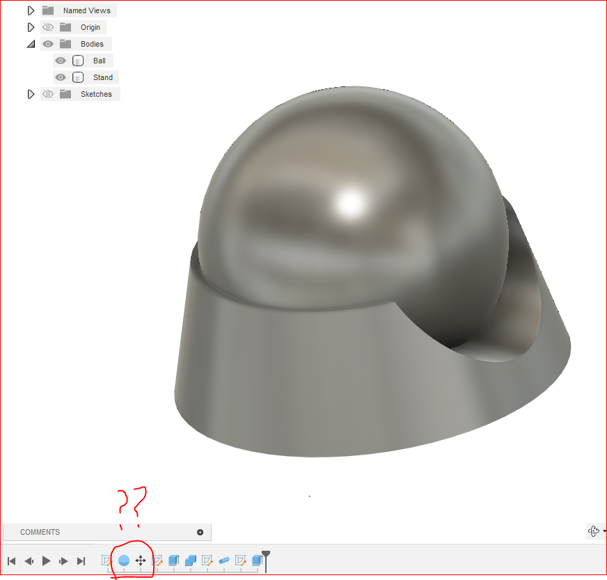 Attempting to created a 3D tapered curved seal for security camera ...