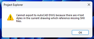 Project Explorer quick export error - Autodesk Community
